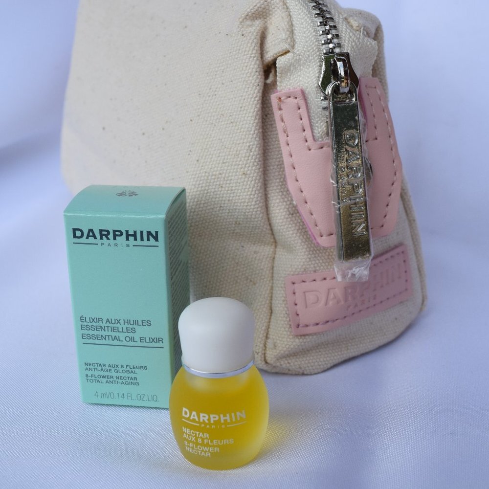 DARPHIN Skincare Gift Set-Blush Pouch,Face Toner,Essential Oil,Eye Cream-4pc-NEW - Picture 5 of 16